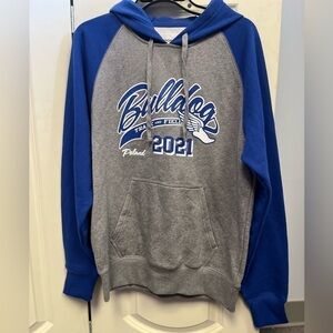 🚨CLEARANCE 0124-32 POLAND Ohio Bulldogs Hoodie, Small, Grey and Blue.